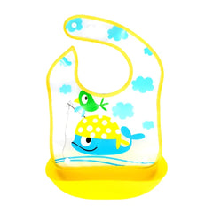 Silicone Water Proof Bib with Food Catcher