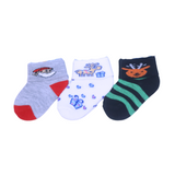 Multi Stripes Pack of 3 Cotton Baby Socks