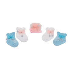 Multi Socks Pack of 2 and Headband Set