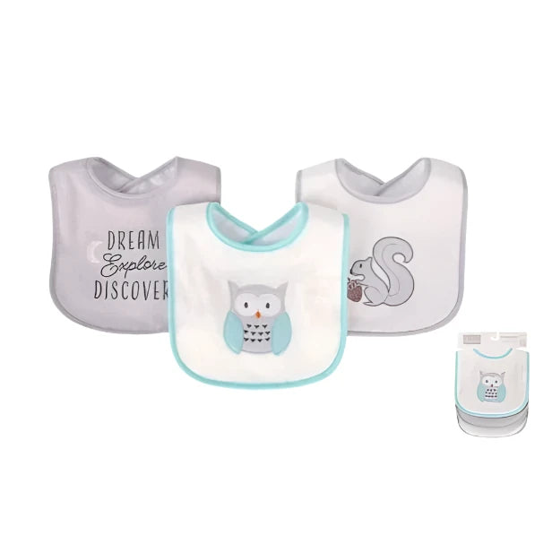 3 Piece Baby Bib Set