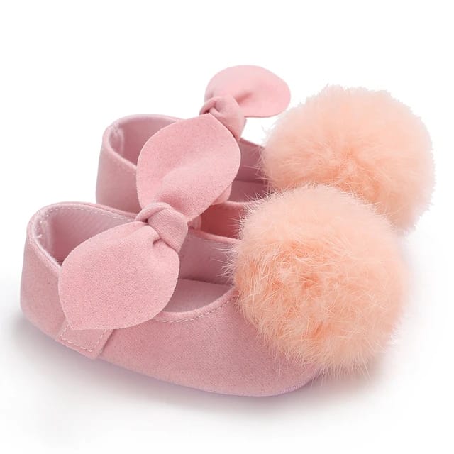 Cute Baby Casual Fur Ball Shoes