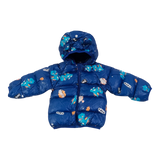 Sweet Dino Printed  Winter Jacket