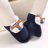 Boys Blue Fluffy Shoes