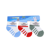 Multi Stripes Pack of 3 Cotton Baby Socks