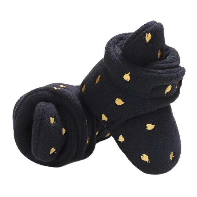 Golden Heart Fluffy Shoes (Blue)
