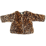 Full Sleeves Cheeta Print Fur Fluffy Fleece Jacket