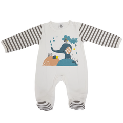 Baby Girls Printed Sleeper Spring