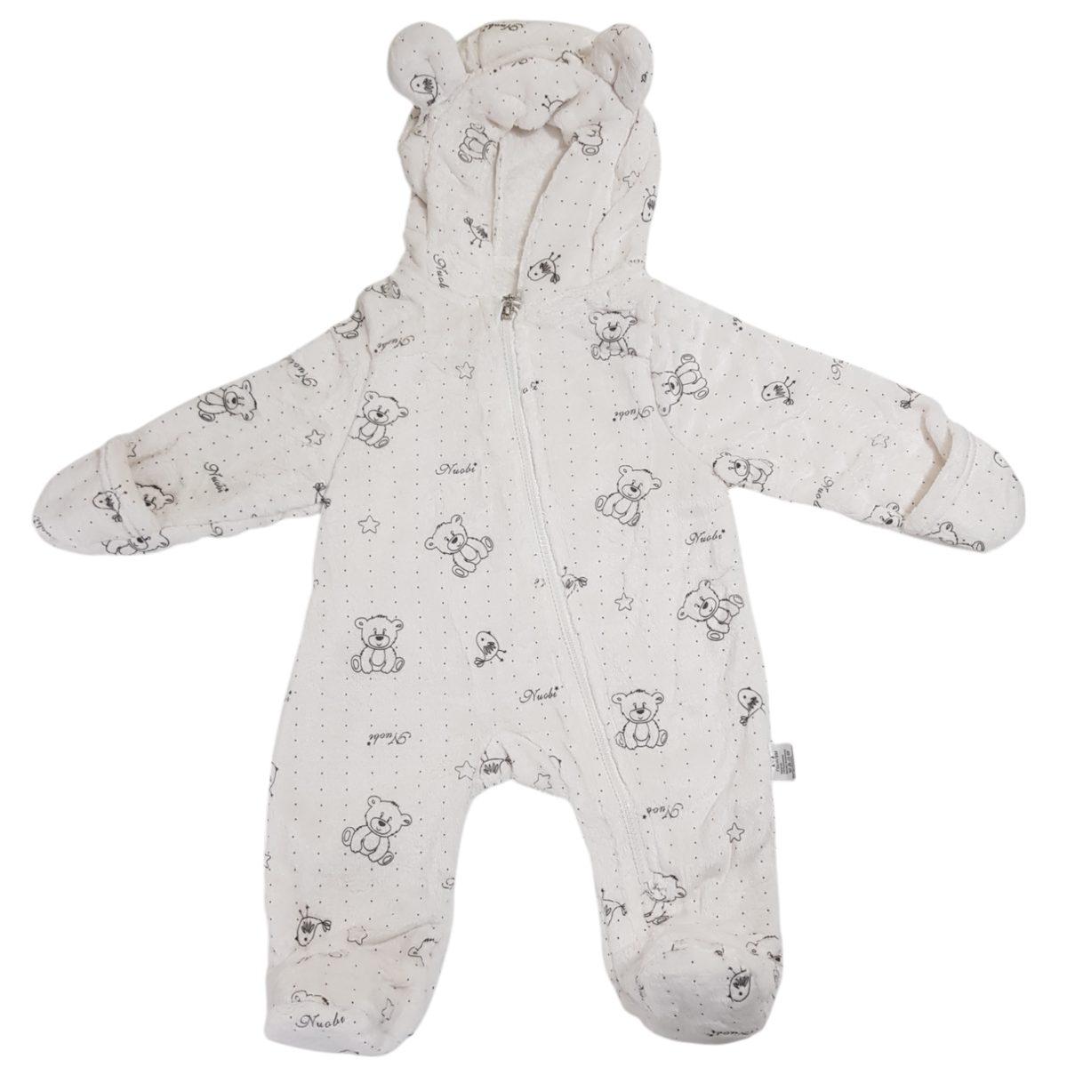 Soft And Fluffy Baby White Fleece Sleeper