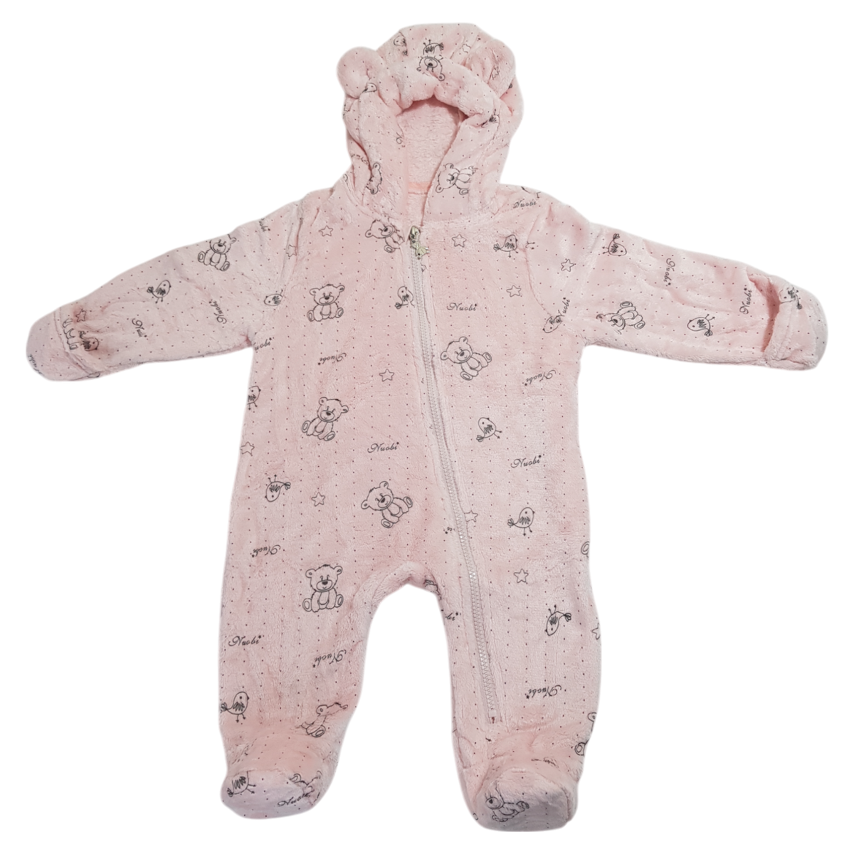 Soft And Fluffy Baby Pink Fleece Sleeper