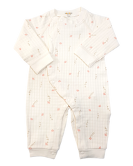 Soft Fabric With Flower Printing Baby Girls Full Sleeve Sleeper