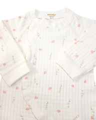 Soft Fabric With Flower Printing Baby Girls Full Sleeve Sleeper