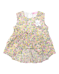 Baby Girl New Style Dress With Trouser & Bag