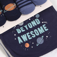 5 Piece Set 2 Pair Socks & 3 Bibs