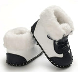 Girls Boys Warm Snow Shoes Water Proof Soft Comfortable Wool Shoes Lace up Non-Slip