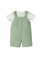 Baby Boys 2Pcs Casual Striped T-Shirt & Dungaree