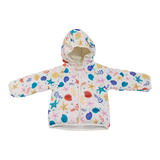 Girls Multi Printing Winter Jacket