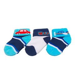 Multi Stripes Pack of 3 Cotton Baby Socks