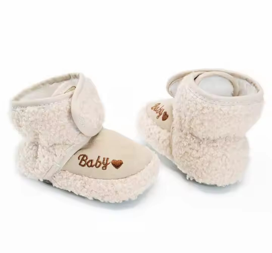 Baby Girls & Boys Plush Cotton Snow Soft Walkers Shoes