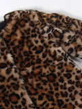 Full Sleeves Cheeta Print Fleece Jacket