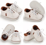 White Polo Lace Up Boys Shoes