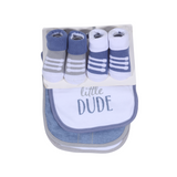 5 Pieces Bibs & Socks Set