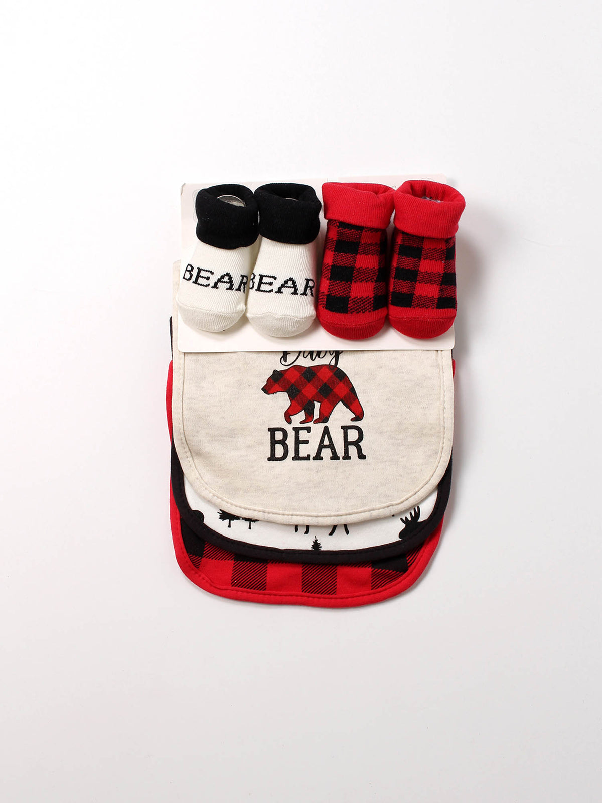 2 Pc Socks & 3 Pc Bibs Set