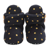 Golden Stars Fluffy Shoes