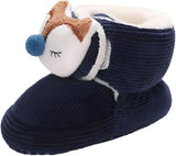 Boys Blue Fluffy Shoes