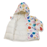 Girls Multi Printing Winter Jacket