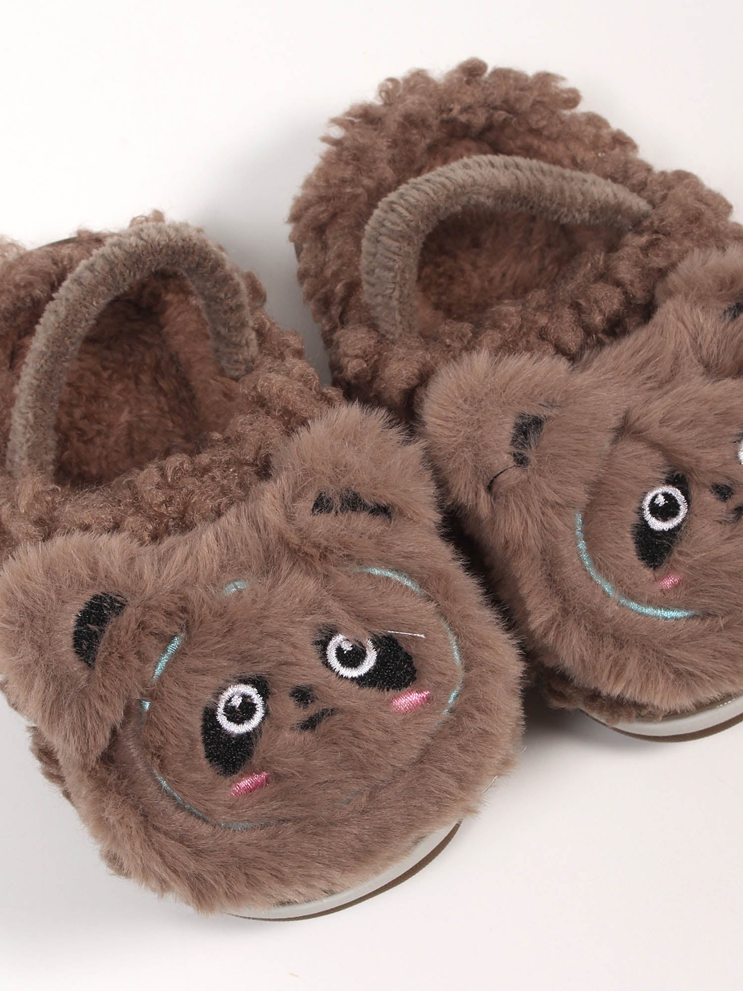 Brown Fluffy Shoes