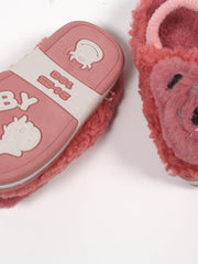 Mahroon Fluffy Shoes