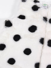 Polka Dot Fleece Winter Jacket