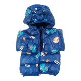 Sweet Dino Printed  Winter Jacket