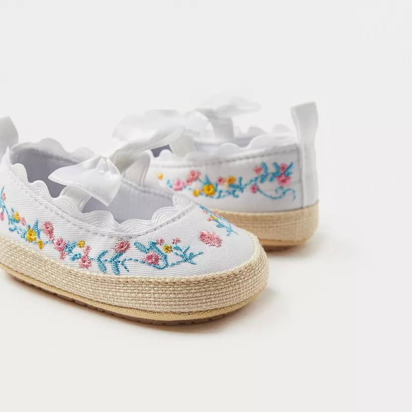 Girls Embroidered Shoes