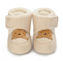 Brown Bear Baby Fleece Warm Shoes