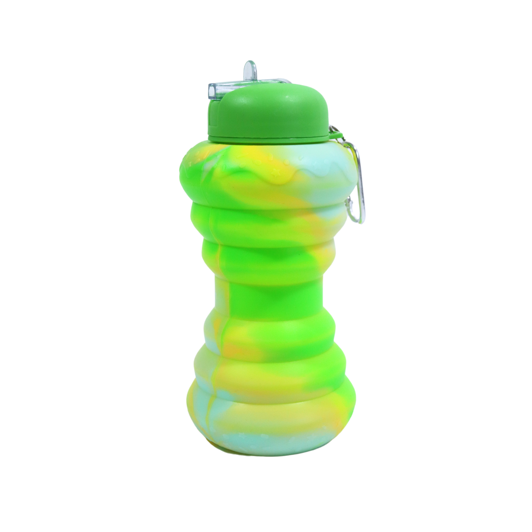 Smile kiddos Silicone Lemon Green Water Bottle