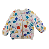 Girls Multi Printing Winter Jacket