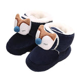 Boys Blue Fluffy Shoes