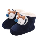 Boys Blue Fluffy Shoes