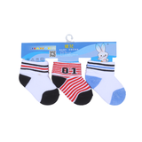 Multi Stripes Pack of 3 Cotton Baby Socks