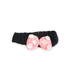 Handmade Crochet Minnie Mouse Inspired Baby Girl Dress Set