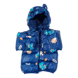 Sweet Dino Printed  Winter Jacket