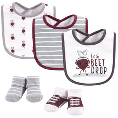 5 Piece Set 3 Bib & 2 Socks Set