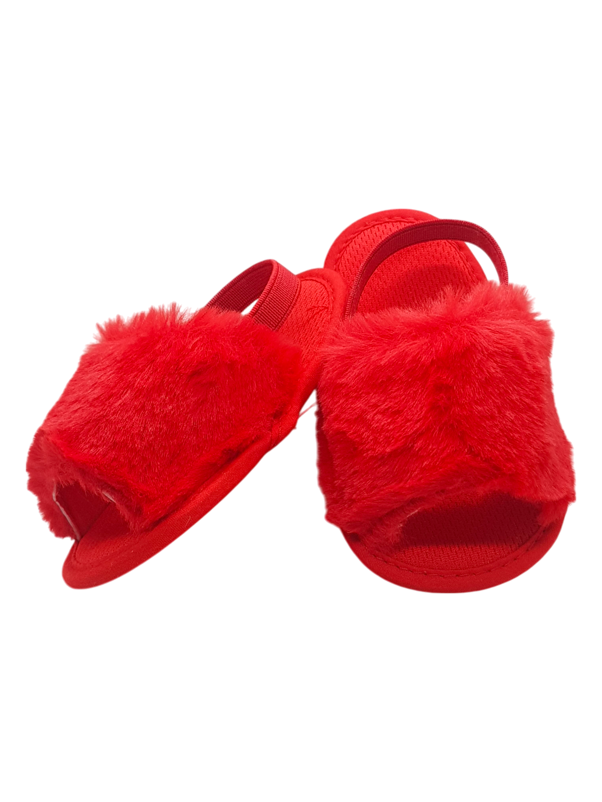 Baby Girls Red Furr Shoes