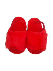Baby Girls Red Furr Shoes
