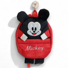 Adorable Red & Black Mickey Mouse Kids' Backpack / School Bag