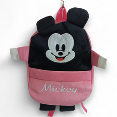 Adorable Pink & Black Mickey Mouse Kids' Backpack / School Bag