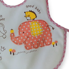 Adorable Elephant & Hedgehog Baby Bib - Soft Cotton