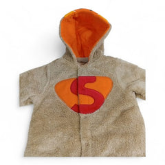 Cozy Superhero Piglet Baby Romper