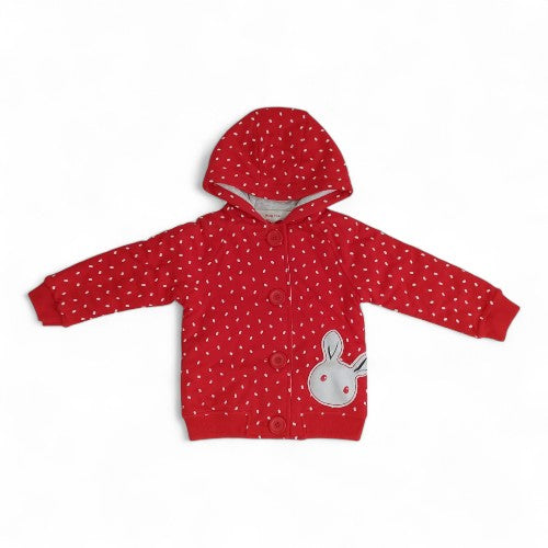 Red Polka Dot Kids' Hooded Jacket